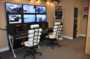 indoor/outdoor security cameras, displays, and control centers