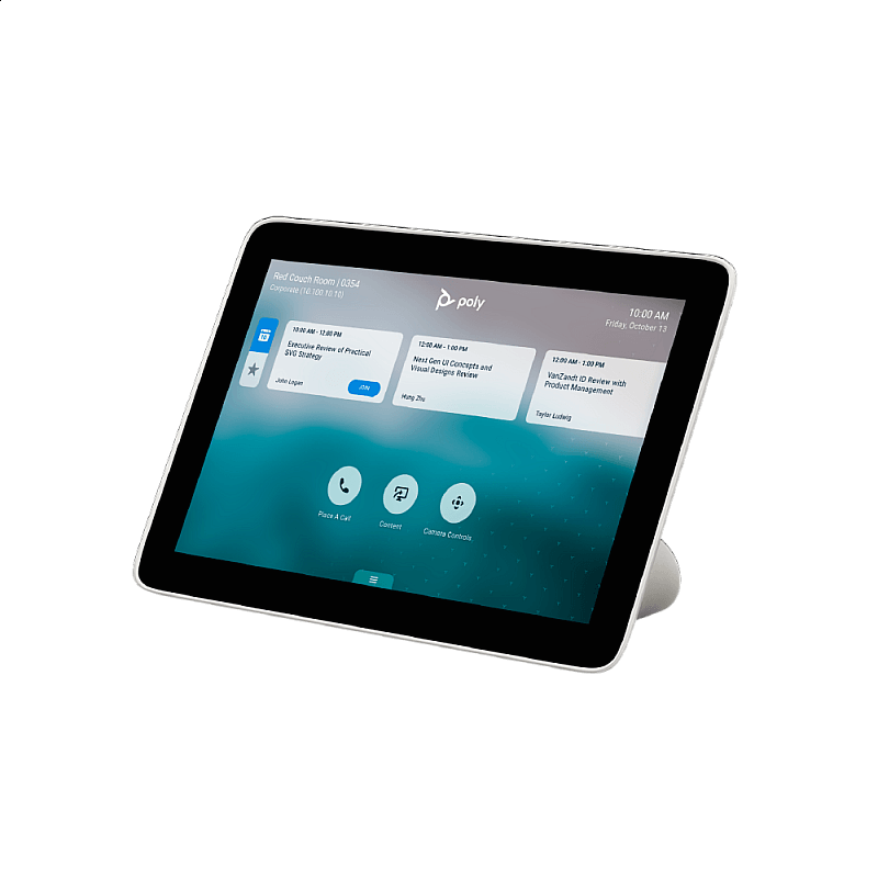 A smart tablet that displays a program