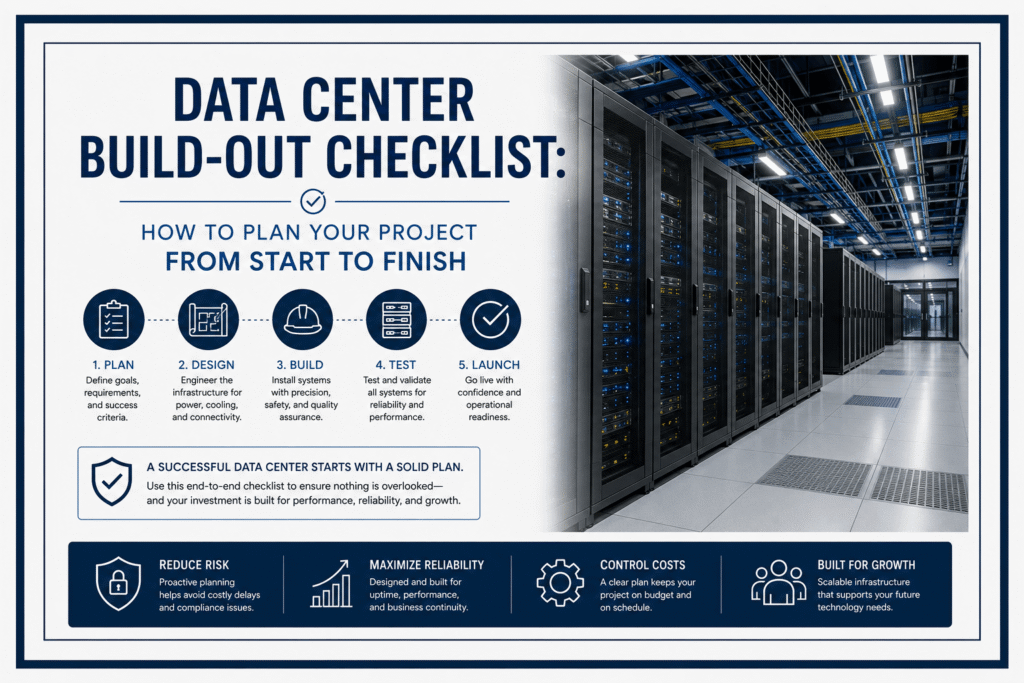 Data Center Build-Out Checklist How to Plan Your Project From Start to Finish