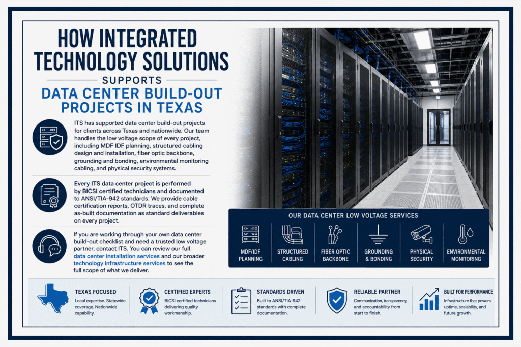 How ITS Supports Data Center Build-Out Projects in Texas