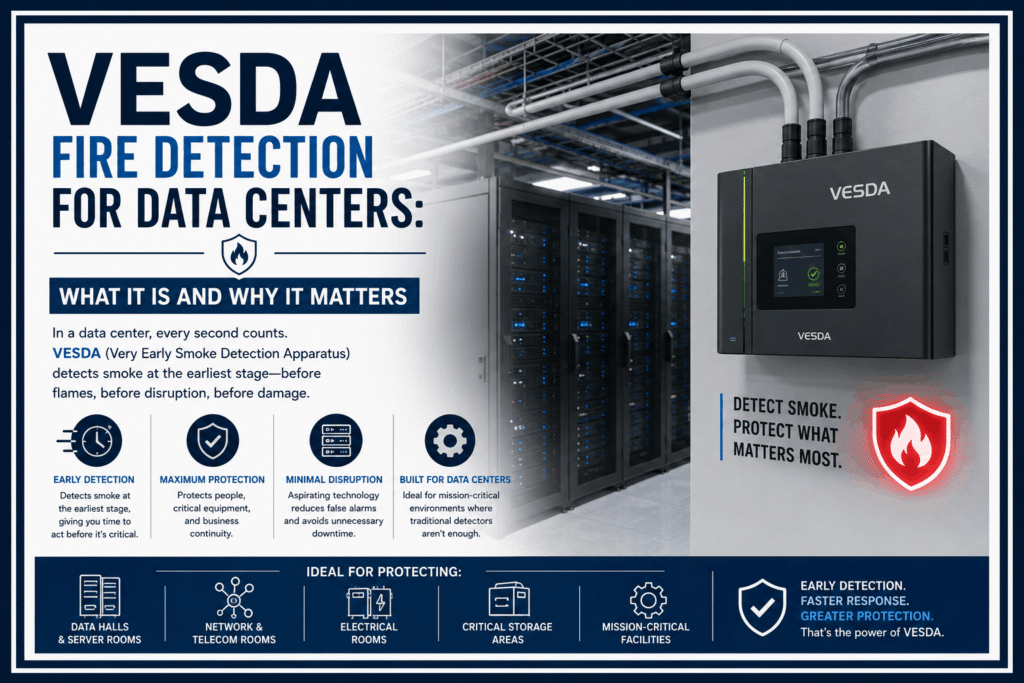 VESDA Fire Detection for Data Centers What It Is and Why It Matters