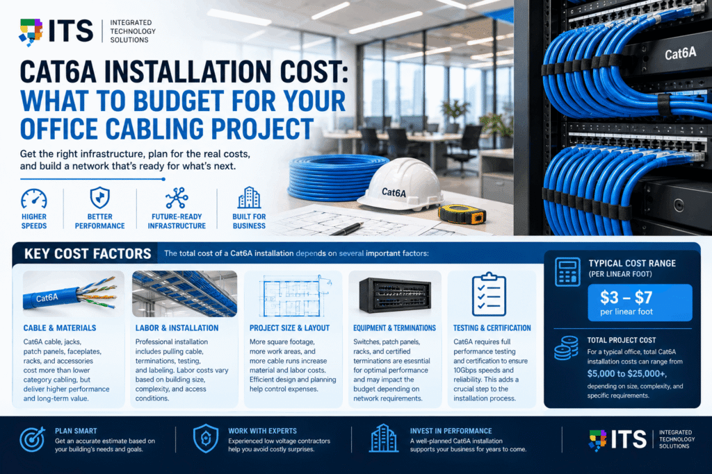 Cat6A Installation Cost What to Budget for Your Office Cabling Project
