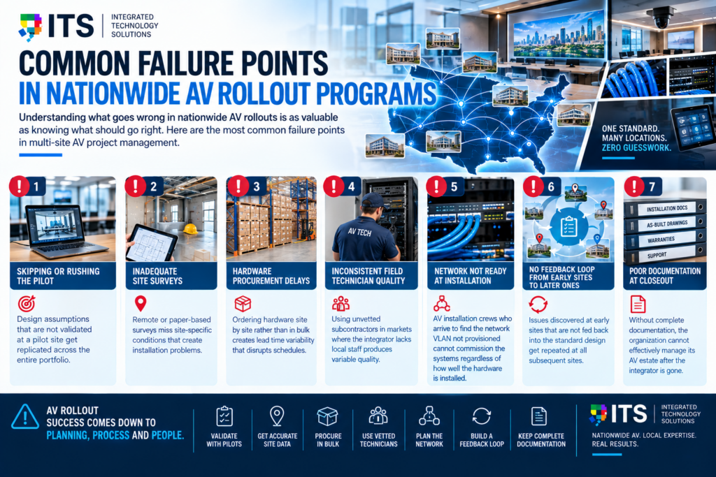 Common Failure Points in Nationwide AV Rollout Programs