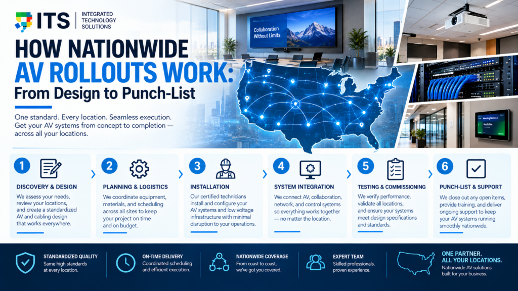 How Nationwide AV Rollouts Work From Design to Punch-List