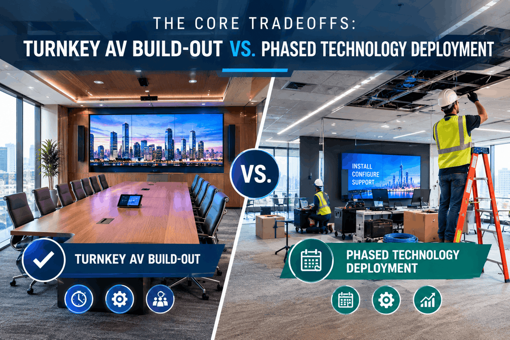 The Core Tradeoffs Turnkey AV Build-Out vs. Phased Technology Deployment