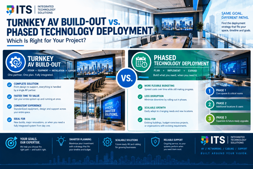 Turnkey AV Build-Out vs. Phased Technology Deployment Which Is Right for Your Project